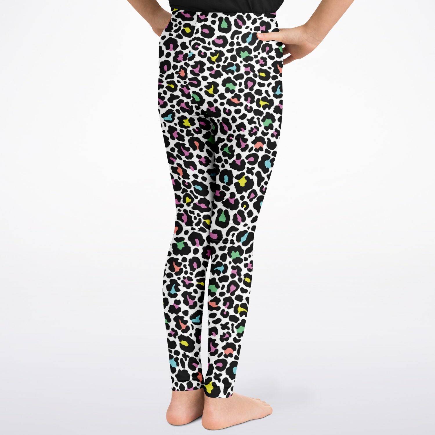 Multipack Young Girls Fashion Leopard Solid Basic Legging - Temu