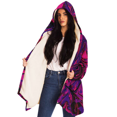 Abstract Pink Liquid Unisex Cloak - kayzers