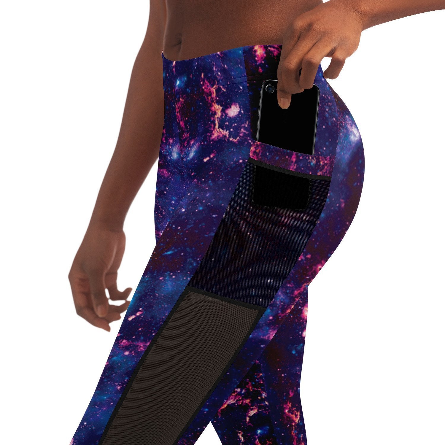 FCCEXIO Acme Galaxy New 3D Print Women Sexy Pants Push Up Running