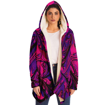 Abstract Pink Liquid Unisex Cloak - kayzers