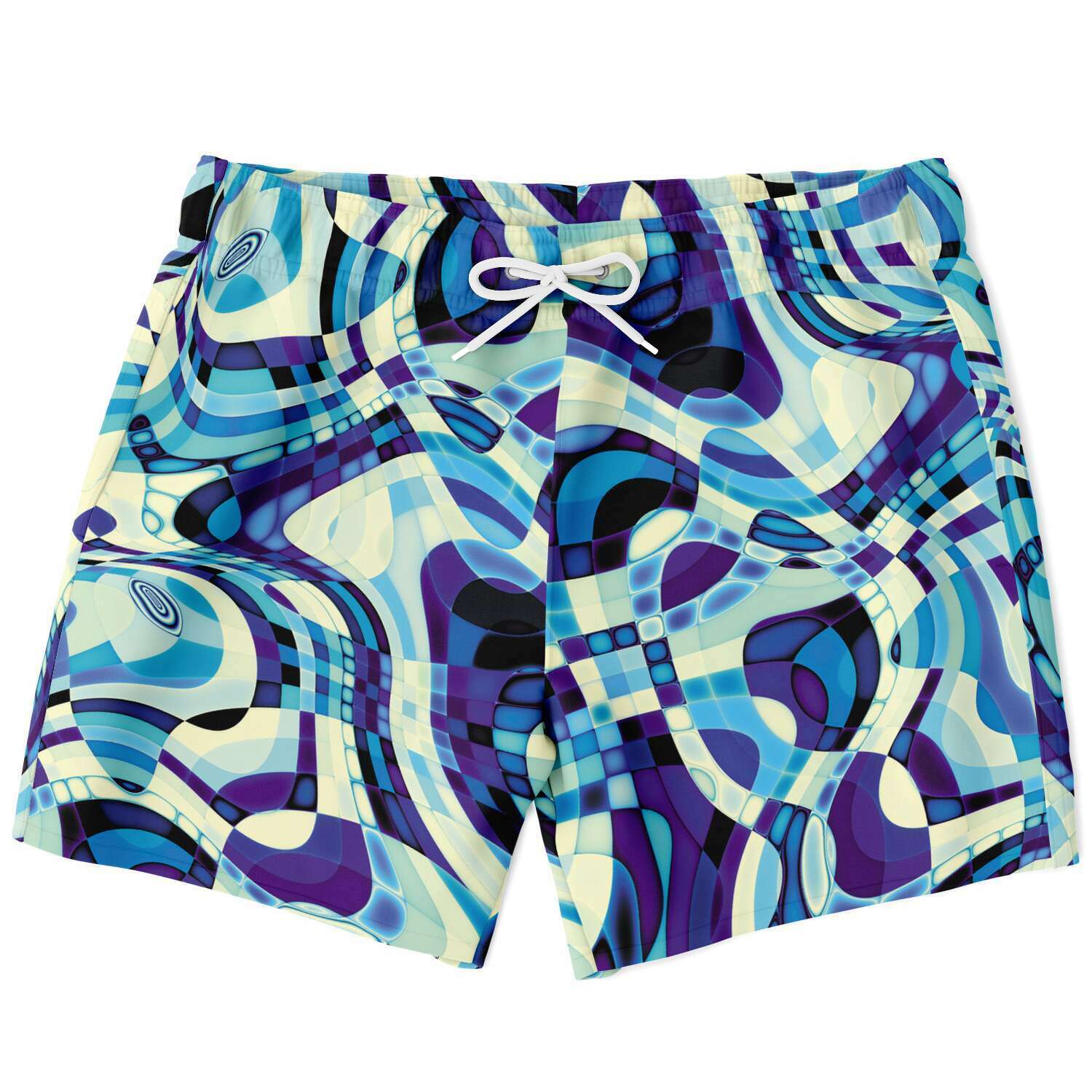 Vilebrequin geometric-print swim shorts - Blue