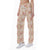 Red Mustard Bohemian Aesthetic Print Women's High-waisted Straight-leg Trousers