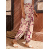 Floral Print Women's Carrot Pants - kayzers