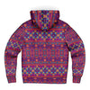 Ethnic Tribal Geometric Pattern Microfleece Zip Up Hoodie - kayzers