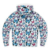 Butterfly Print Unisex Microfleece Zip Up Hoodie - kayzers