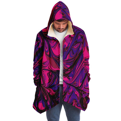 Abstract Pink Liquid Unisex Cloak - kayzers