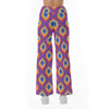 All-Over Print Women's High-waisted Straight-leg Trousers