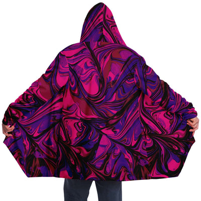 Abstract Pink Liquid Unisex Cloak - kayzers