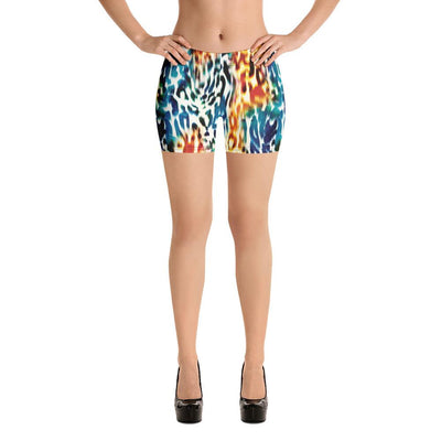 Colorful Animal Leopard Print Women's Shorts - kayzers