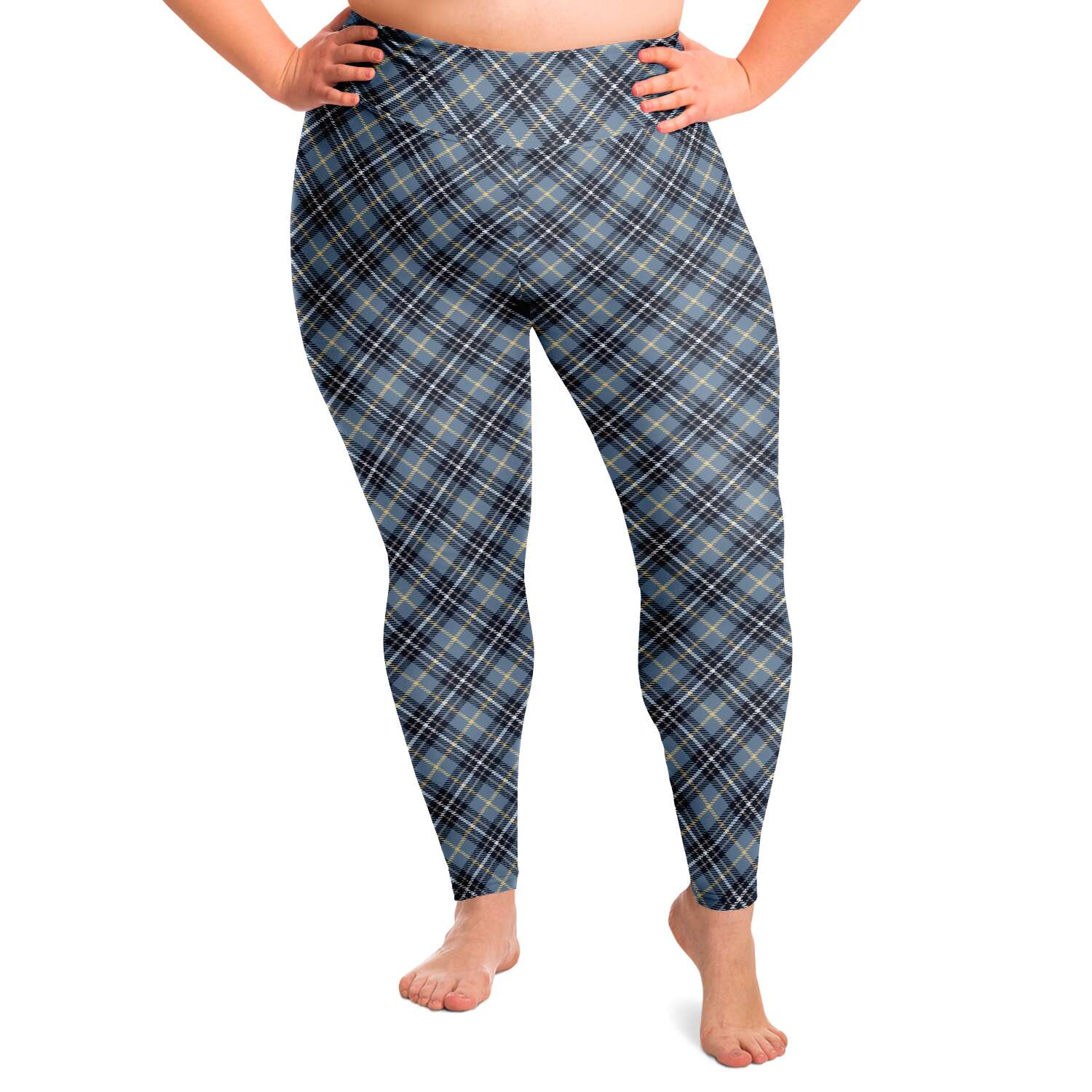 Dark Green Plaid Plus Size Tights, Tartan Print Plus Size Women's Leggings-Made  in USA/EU | Heidikimurart Limited