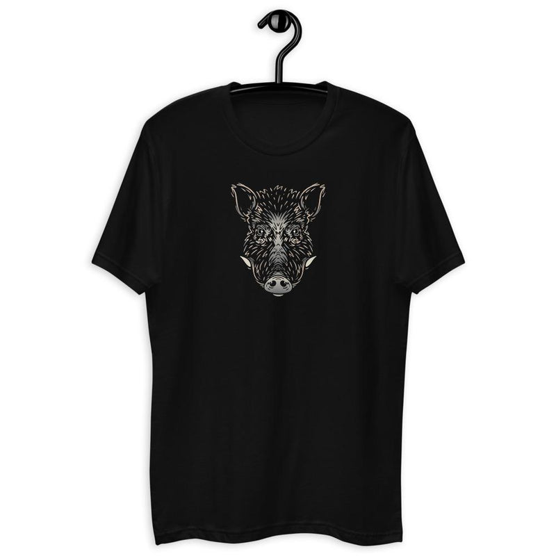 Wild Boar Short Sleeve Men's Fitted T-shirt - kayzers