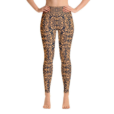 Decorative Gold Yoga Leggings