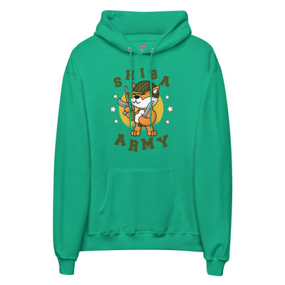 Shiba Army Unisex fleece Eco Friendly Hoodie - kayzers